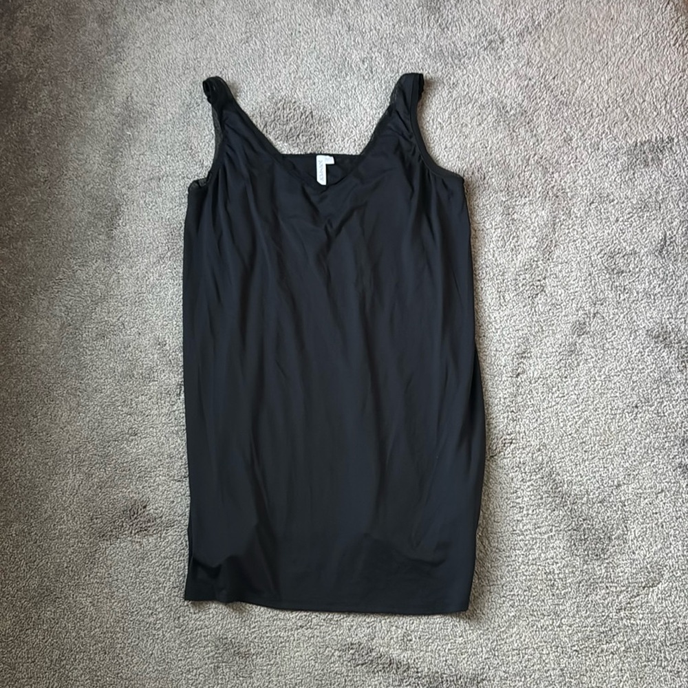 Joyspun Black Sleepwear Tank Top Chemise SIZE 2X Soft Stretch Lounge